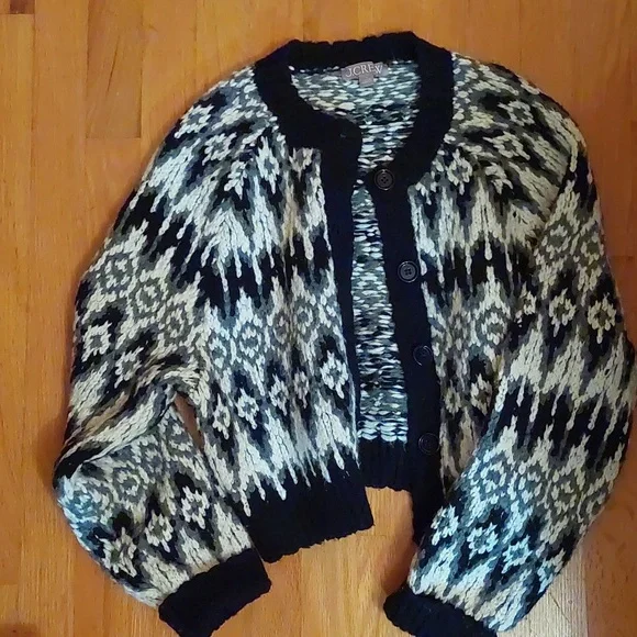 Bundle J Crew Fair Isle Cardigan & Babaton Cashmere Vest S - Picture 3 of 15